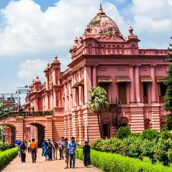 pink palace is a historical landmark and one of old Dhaka