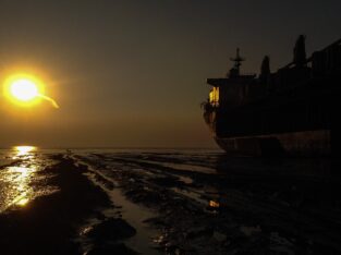 Golden light photography around Chittagong ship breaking yards