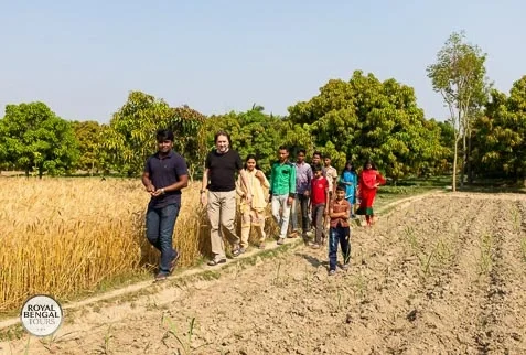 Walking Through a Bangladeshi Village During a Homestay