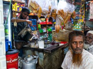 Vibrant tea stall that you will find every streets of Dhaka