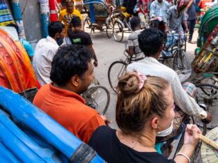 Riding a Rickshaw in Old Dhaka is an experience
