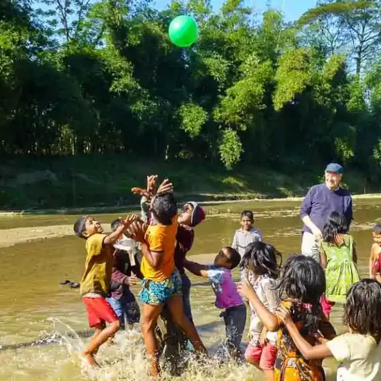 Funtime with tribal kids in Rangamati