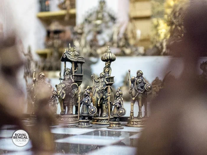 Decorative Brassware: Handcrafted Chase Set by Dhamrai Artisans (Bangladesh)