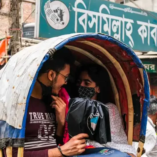 Rickshaw riding in Old Dhaka is fun