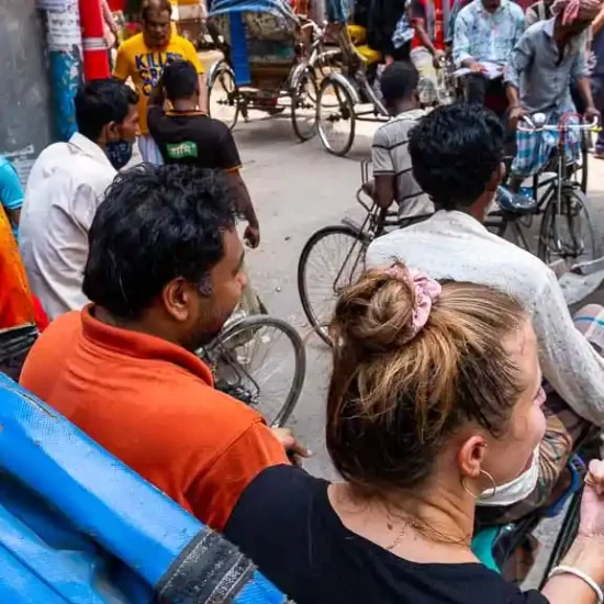 Riding a Rickshaw in Old Dhaka is an experience