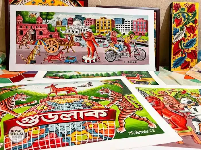 traditional rickshaw art of Bangladesh