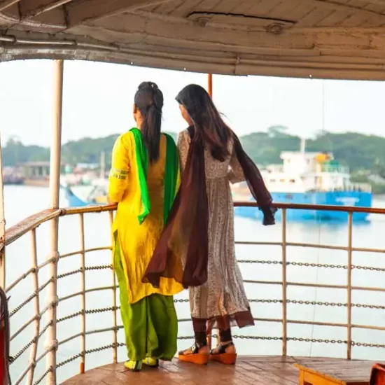 Paddle steamer journey in Bangladesh