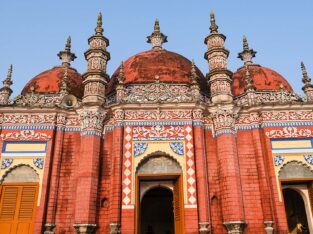 Karapur Miah Bari Mosque is a three domed ancient mughal mosque and archaeological site