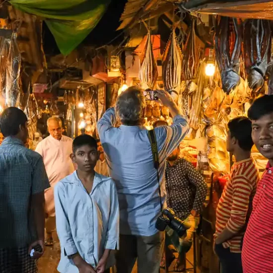 Explore the night market around coxs bazar