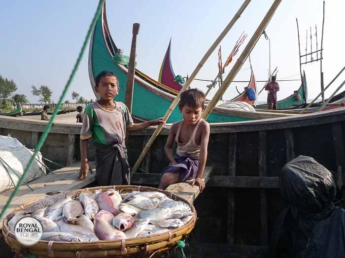 Fresh seafood in Bangladesh