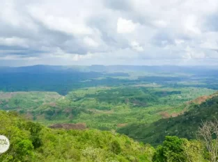 Infinity landscape with hill view in Chittagong hill tracts