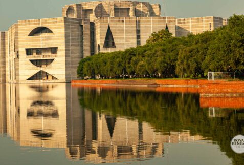 National parliament building of Bangladesh, designed by Louis Kahn