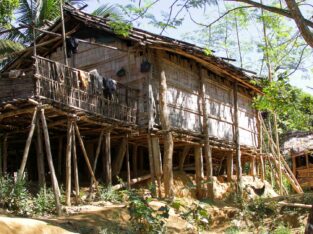 Tripura Ethnic house in Bandarban hill tracts