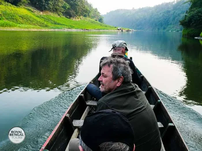 Traditional boat cruise on the scenic waterways of the Chittagong Hill Tracts