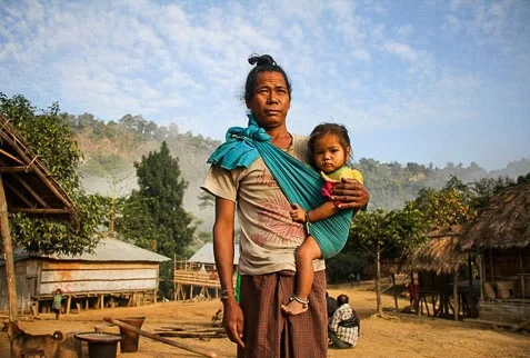 A bond as strong as the hills Pangkhua father's tender embrace