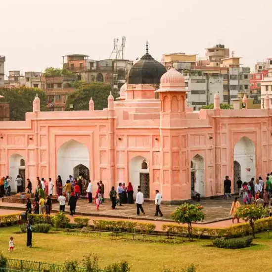 Beautiful mughal architecture of lalbagh fort