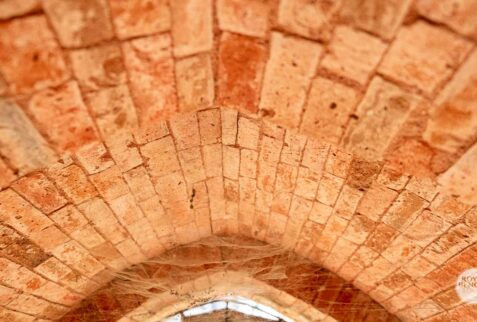 brick window of goaldi mosque