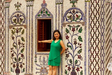 most beautiful glass chips painting wall of sonargaon museum