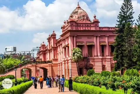 pink palace is a historical landmark and one of old Dhaka