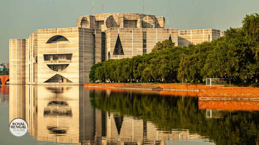 Jatiya Sangsad Bhaban (National Parliament House), Dhaka, Bangladesh. Designed by architect Louis Kahn