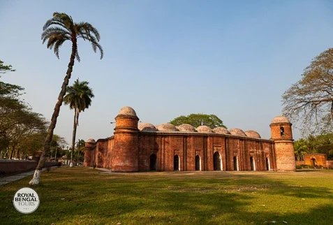 Sixty Dome Mosque, a UNESCO World Heritage Site in Bagerhat, Bangladesh