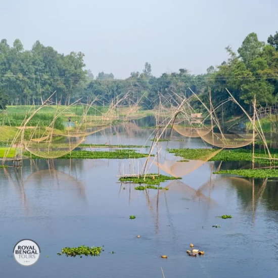 tradittional and effective fishing traps made of Bamboo in Tangail