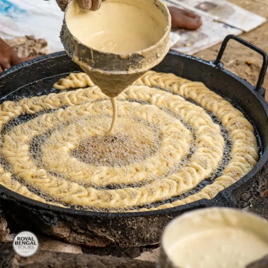 watch how the jilapi is made in Bangladesh